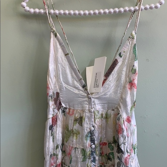 Rococo Sand ISA nalani HIGH LOW Lurex maxi dress - Picture 4 of 8